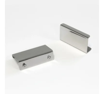RCH Modern Stainless Steel Finger Edge Pull, Various Finishes, Polished Chrome,