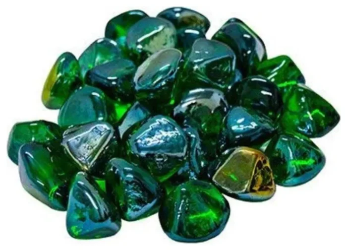 Real Fyre Emerald Diamond Nuggets, 10 lbs Jar 6-pack - Image 1