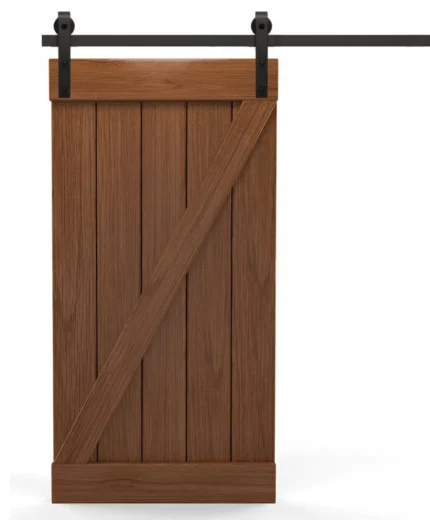 Real Solid Hardwood Double Z Sliding, Finished, 26"x84"inches, Tropical Oak