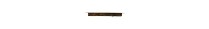Reclaimed Pine Floating Mantel Shelf, 6.25"x6.75"x60", Chunky, Antique, 1800's - Image 1