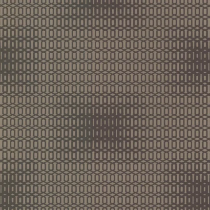 Rhona Chocolate Geometric Wallpaper, Sample