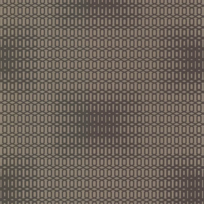 Rhona Chocolate Geometric Wallpaper, Sample - Image 1