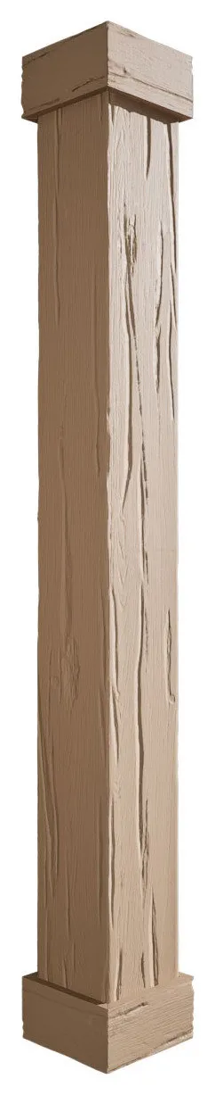 River Wood Endurathane Faux Wood Non-Tapered Square Column Wrap