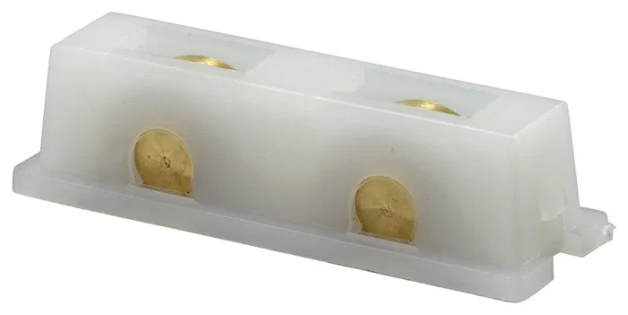 Roller Assembly, 7/16" Flat Edge Brass, Tandem - Image 1