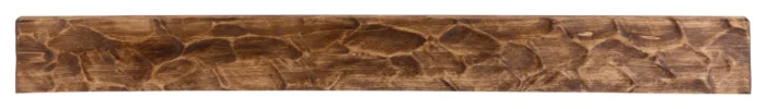 Rough Hewn Fireplace Shelf Mantel, Aged Oak, 60" - Image 1