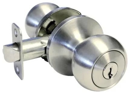 Round Door Knob, Satin Nickel, Entrance