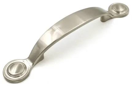 Round Ring Cabinet Pull, Satin Nickel, 3"-76mm