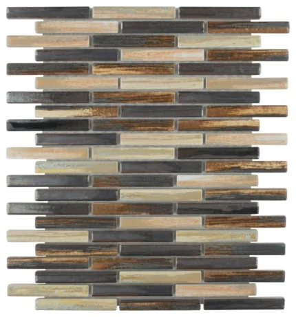 Rustica Brick Mosaic Floor and Wall Tile, Highlands, Sample