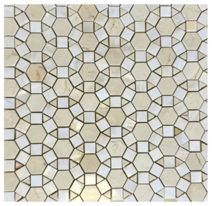 SAMPLE OF 12"x12" Mag Sea Shell Mixed Pearl Mosaic