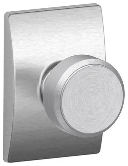 Schlage F10-BWE-CEN Bowery Passage Door Knob Set - Satin Chrome