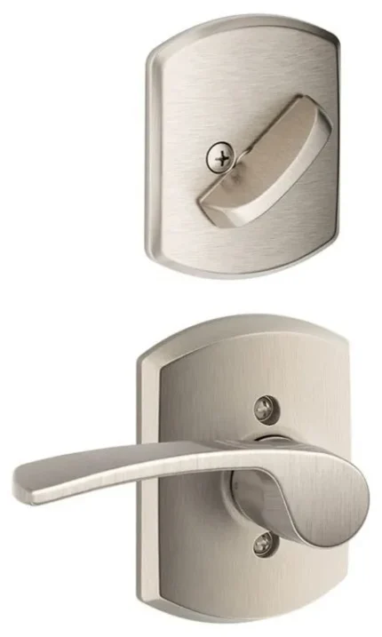 Schlage F59-MER-GRW-RH Merano Right Handed Single Cylinder - Satin Nickel