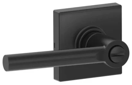 Schlage J40-BRW-COL Broadway Privacy Door Lever Set - Matte Black