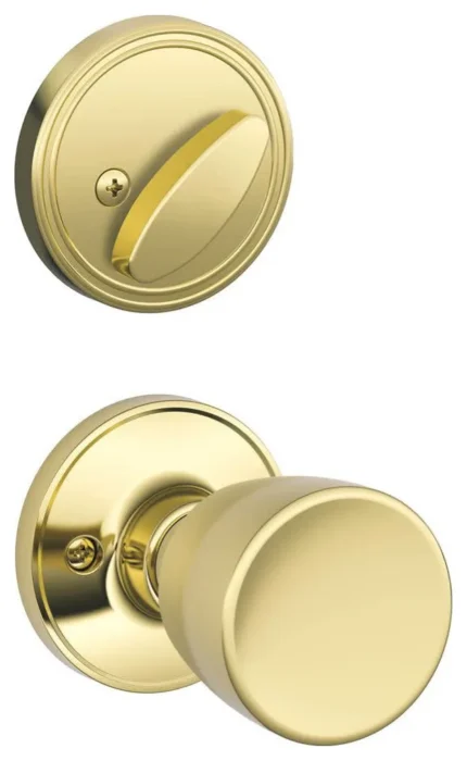 Schlage JH59-BYR Byron Single Cylinder Keyed Entry Handleset - Polished Brass