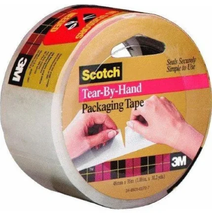 Scotch 3842 48 mm X 35 m Clear Tear-By-Hand Packaging Tape