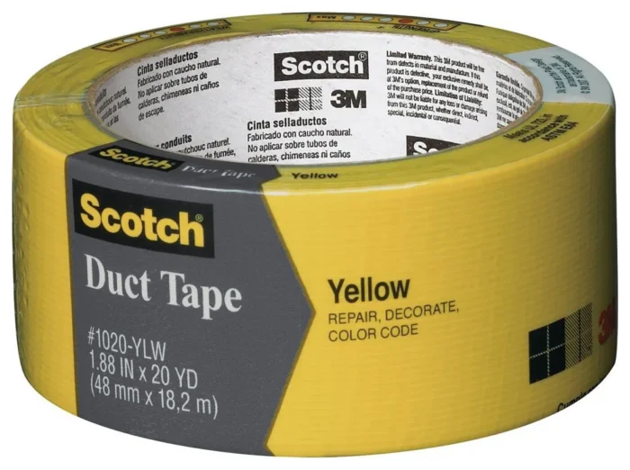 Scotch 3920-YL Multi-Purpose Duct Tape, 1.88"x20 Yard, Yellow - Image 1