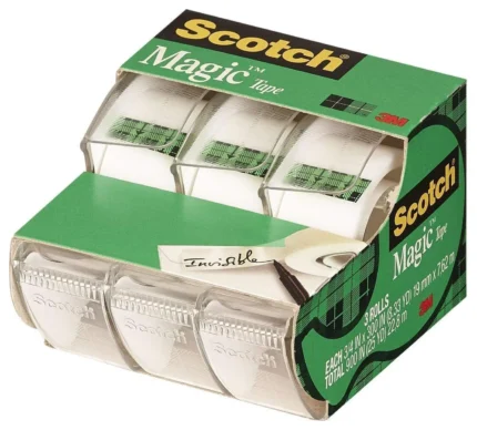 Scotch Magic Tape, 3/4 x 300 Inches, (3105) - 12 Rolls