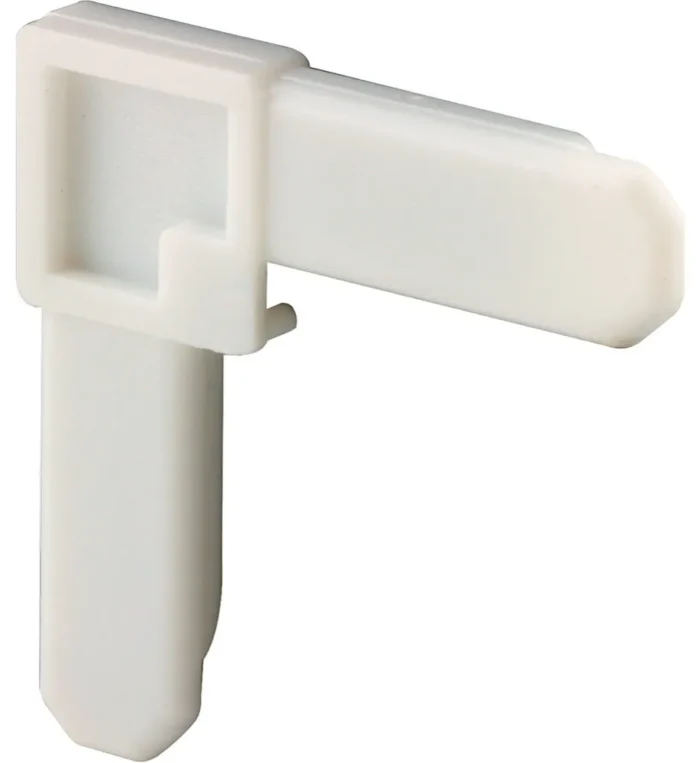 Screen Frame Corner, 3/8"x3/4", White Plastic, 100Pack - Image 1