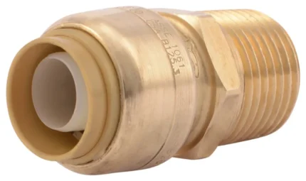 SharkBite® U120LFA Lead Free Straight Connector, 1/2" x 1/2" MNPT