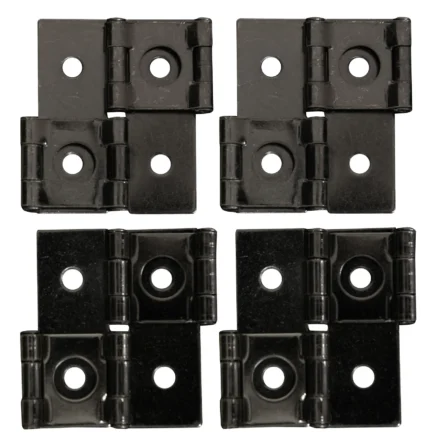 Shoji Screen Hinges, Black, Set of 4