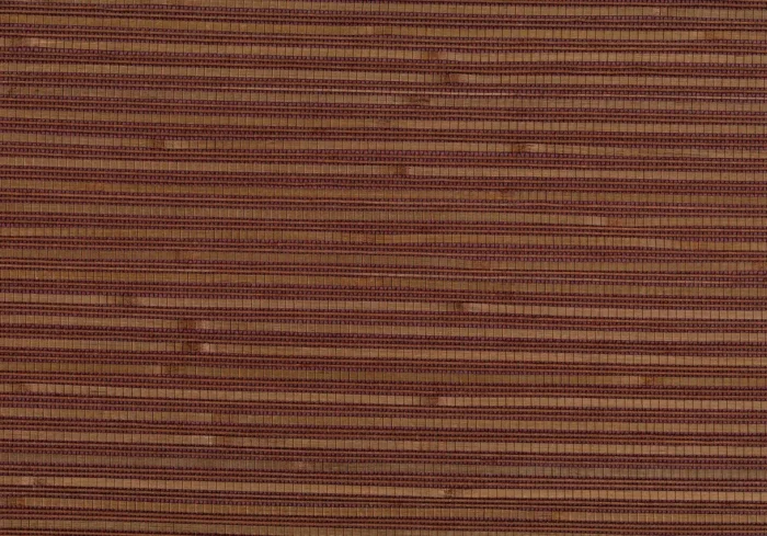 Shou Burgundy Grasscloth Wallpaper, Sample - Image 1