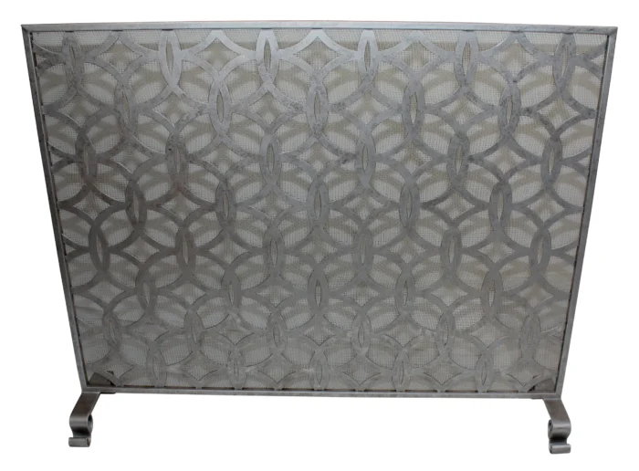 Silver Fireplace Screen - Image 1
