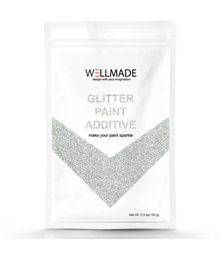 Silver Glitter Paint Additive 5.3oz/150g/bag+ 2pcs buffing pad