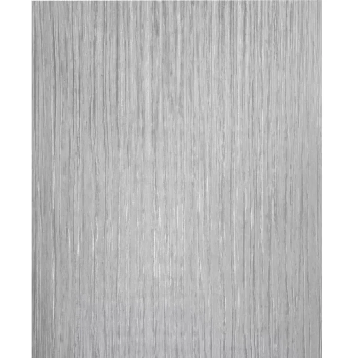 Silver metallic faux fabric textured Wallpaper embossed modern wallcovering roll, 3.4 Ft X 33 Ft Roll - Image 1