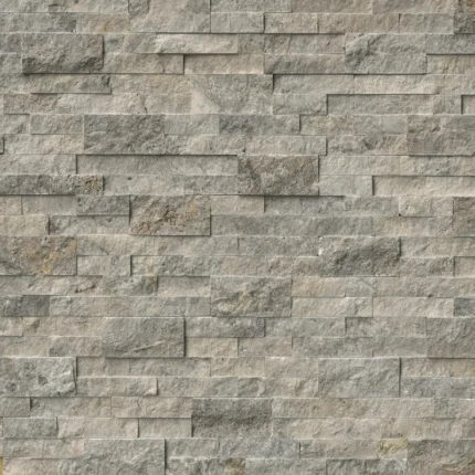 Silver Travertine 6 in. x 24 in. Ledger Panel, 42 Sft