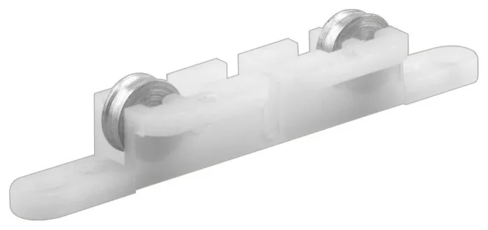 Sliding Window Tandem Roller Assembly, 5/16" Flat Stl Wheels - Image 1