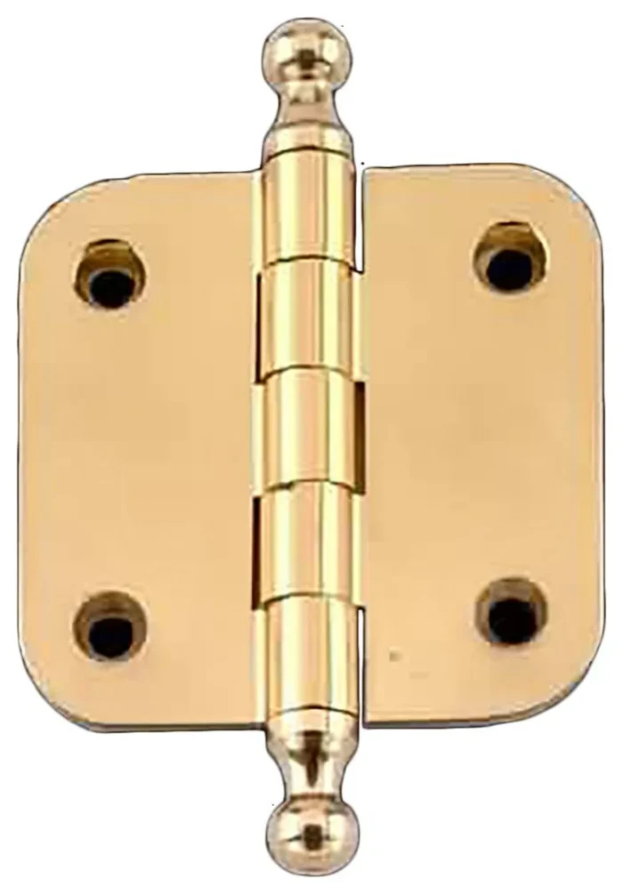 Solid Brass Cabinet Hinge Radius Ball Tip 2" | - Image 1