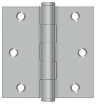 SS33U32D 3" x 3" Square Hinge, Satin Stainless Steel