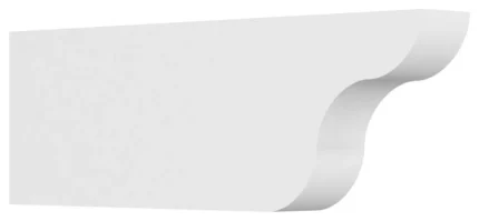 Standard Carmel Architectural Grade PVC Rafter Tail, 3"Wx8"Hx24"L