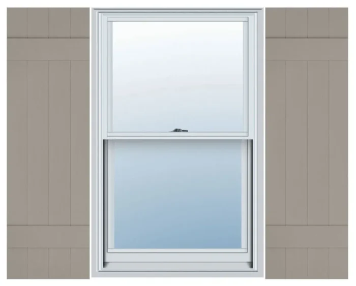 Standard Size Four Board Joined Shutters, Clay, 31"x14" - Image 1