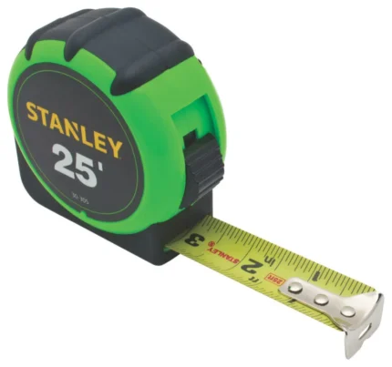 Stanley® 30-305 High-Visibility Tape Rule, 25' x 1", Green