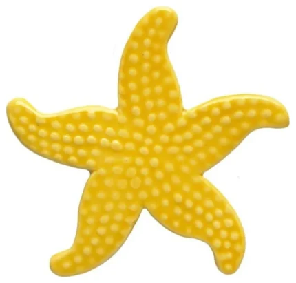 Starfish Ceramic Swimming Pool Mosaic 5"x5", Yellow