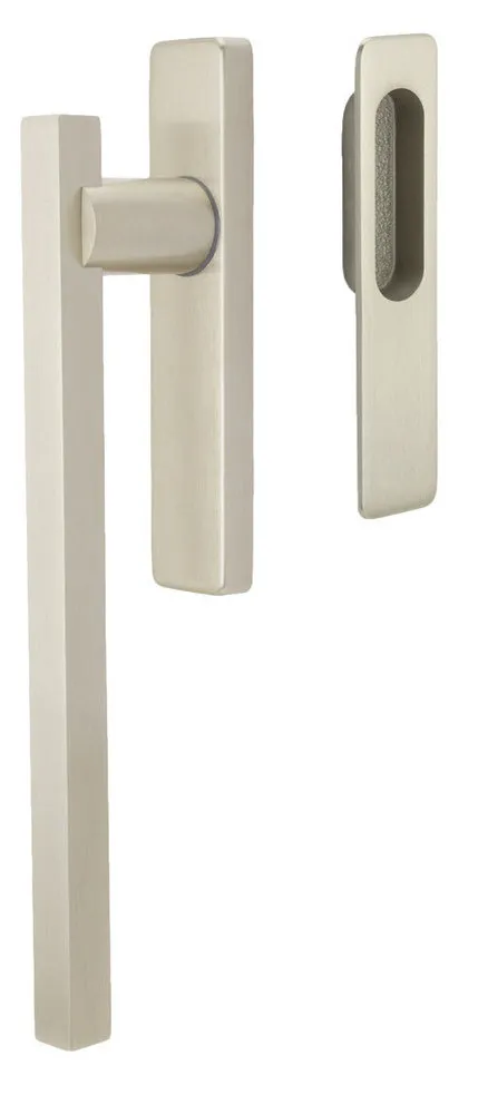 Stockholm Lift and Slide Door Handle, Satin Nickel, Interior Handle and Exterior