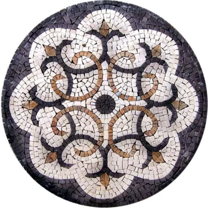 Stone Art Medallion, Katana, 16"x16"