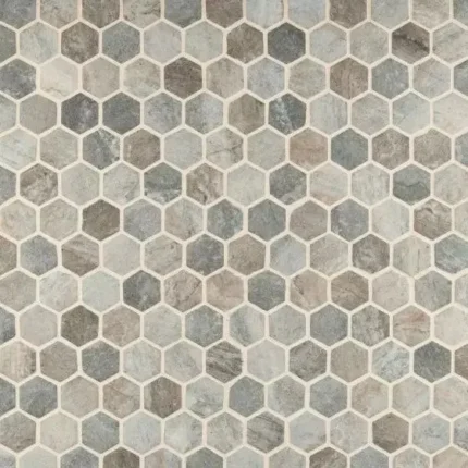 Stonella Hexagon Glass Mosaic, (4x4 or 6x6) Max Order One Sample