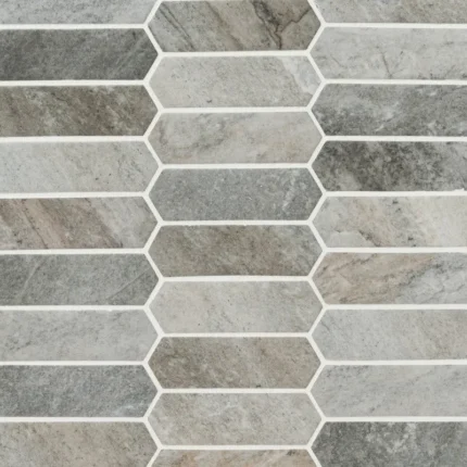 Stonella Picket Glossy Glass Mosaic, 10 Sheets