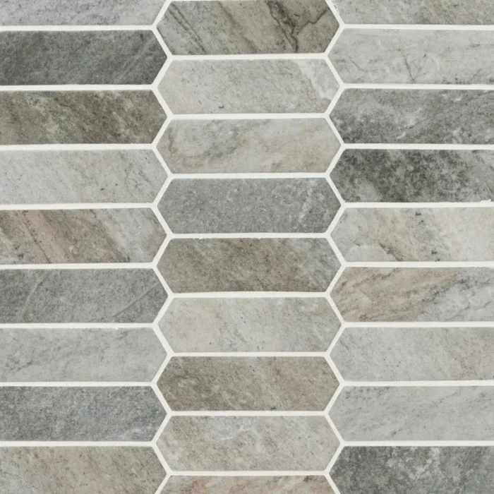 Stonella Picket Glossy Glass Mosaic, 10 Sheets - Image 1