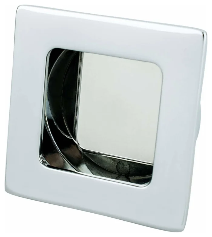 Stylus Recess Knob 1-7/8" Diameter, Polished Chrome - Image 1