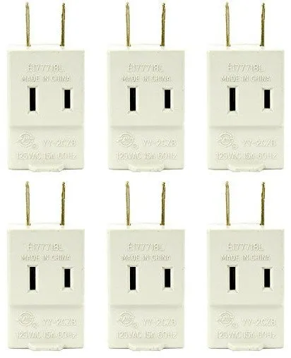 Sunlite E136 3-Outlet Polarized Cube Tap, Pack of 6