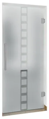 Swing Glass Door, Belt Design, Semi-Private, 24"x80", 5/16" (8mm)