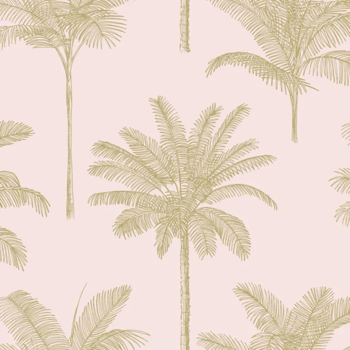 Taj Blush Palm Trees Wallpaper Bolt - Image 1