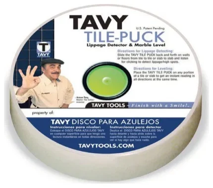 Tavy Tile Puck Marble Level and Lippage Detector