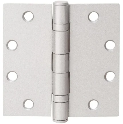 Tell HG100004 Door Ball Bearing Hinge, Satin Chrome, 4-1/2'' x 4-1/2, 3-Pack