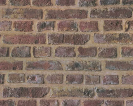 Textured Wallpaper Brick Rustic Cottage, 371611, Beige Brown Red, 1 Roll