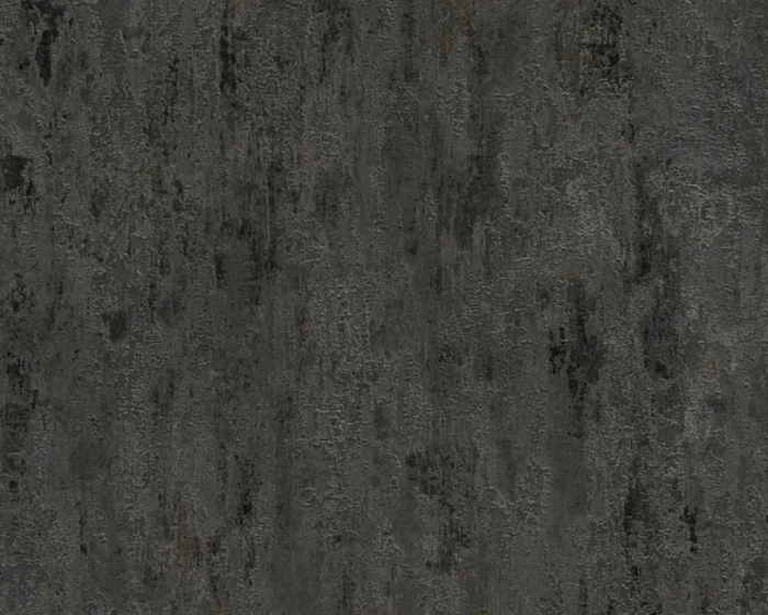Textured Wallpaper Concrete Structures, 326515, Black Gray Metallic, 1 Roll - Image 1