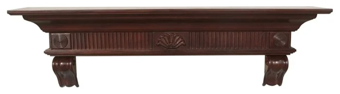 The Devonshire 72" Shelf Cherry Rustic Distressed Finish - Image 1