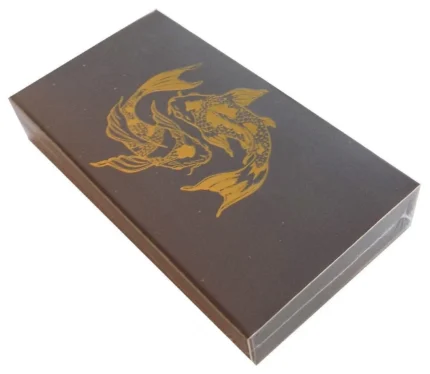 The Joy of Light Designer Matches Koi Fish on Embossed Collectible Matchbox